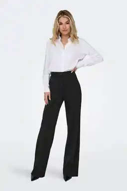 Wehkamp ONLY high waist wide leg pantalon ONLMIA zwart aanbieding