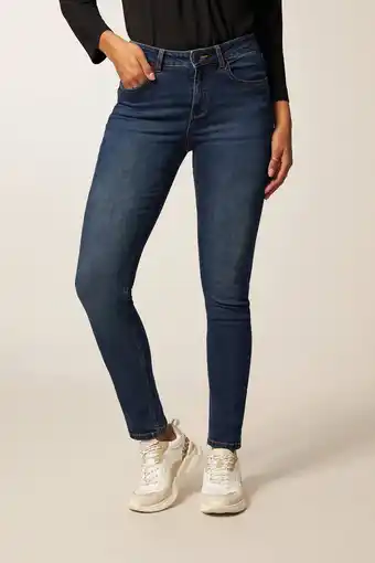 Wehkamp Miss Etam slim fit jeans Jackie dark denim aanbieding