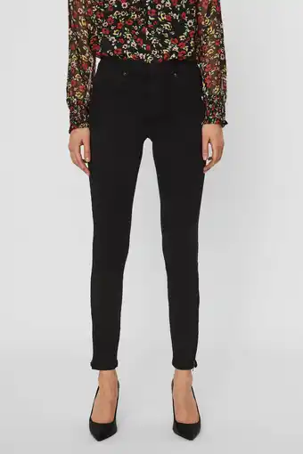 Wehkamp VERO MODA cropped skinny jeans VMTILDE zwart aanbieding