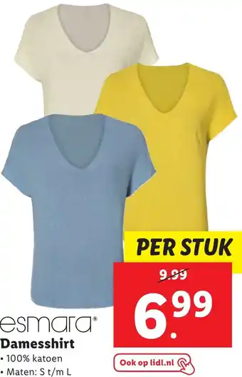 Lidl esmara Damesshirt aanbieding