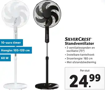 Lidl SILVERCREST Standventilator aanbieding