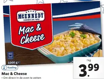 Lidl MCENNEDY Mac & Cheese 1kg aanbieding