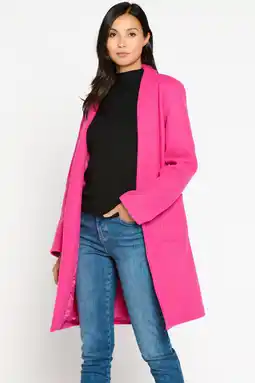 Wehkamp LOLALIZA jas met ceintuur fuchsia aanbieding