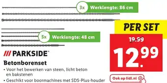 Lidl PARKSIDE Betonborenset aanbieding