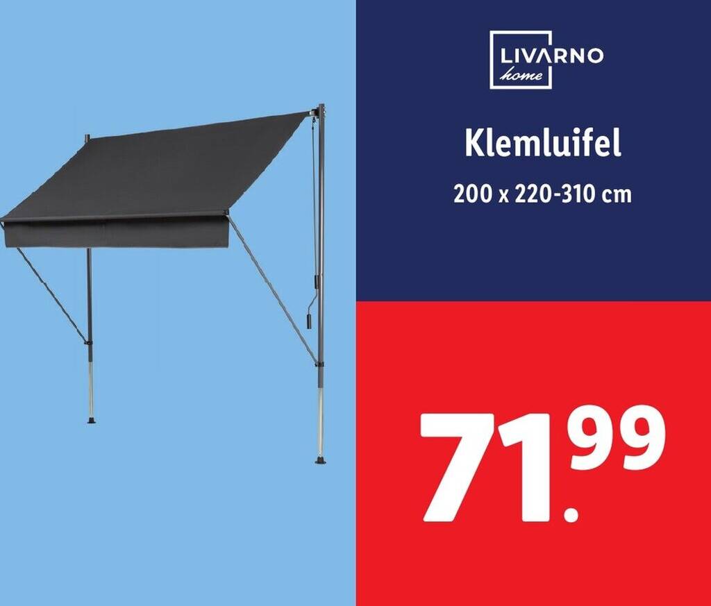 tillvex Zonnezeil met zwengel, balkonbescherming, zonder boren, zwengel, sterke luifel voor buiten, uv-bescherming en in de hoogte verstelbaar (400 cm, zandkleurig, met leds