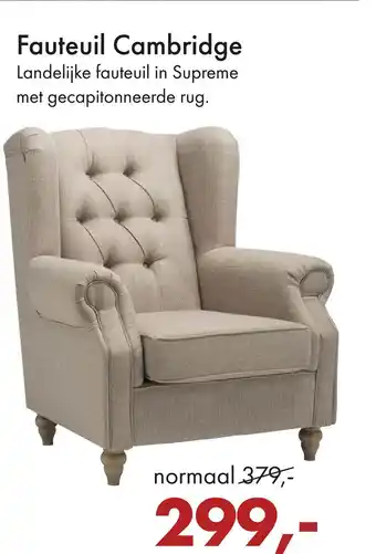 Woonsquare Fauteuil Cambridge aanbieding