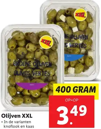 Lidl Olijven XXL 400g aanbieding