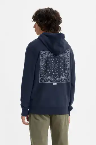 Wehkamp Levi's hoodie met backprint donkerblauw aanbieding