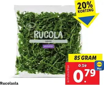 Lidl Rucolasla 85g aanbieding