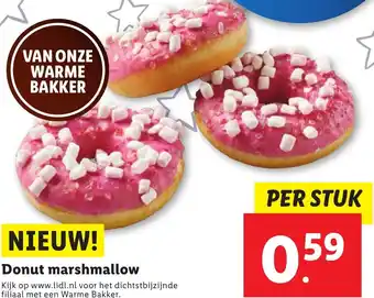 Lidl Donut marshmallow aanbieding