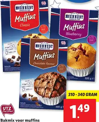 Lidl Bakmix voor muffins aanbieding