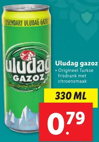 Lidl Uludag gazoz 330ml aanbieding