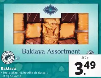 Lidl Baklava 250g aanbieding