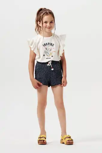 Wehkamp Noppies short Pelaha met all over print donkerblauw aanbieding