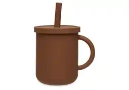 Wehkamp Jollein siliconen rietjesbeker met rietje Caramel (270 ml) aanbieding