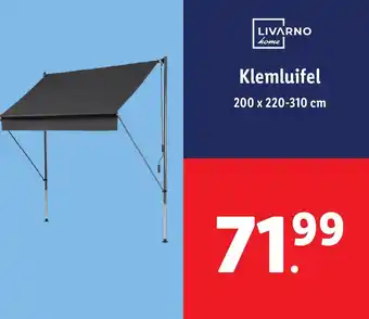 Lidl LIVARNO home Klemluifel 200 x 220-310 cm aanbieding