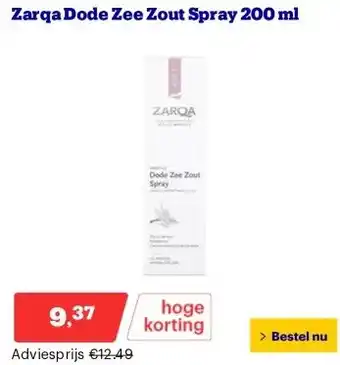 Bol.com Zarqa Dode Zee Zout Spray 200 ml aanbieding