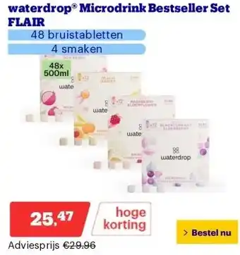 Bol.com waterdrop® Microdrink Bestseller Set FLAIR aanbieding