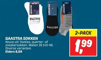 Dekamarkt GAASTRA SOKKEN 2-pack aanbieding