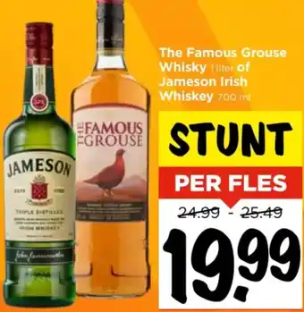 Vomar Voordeelmarkt The Famous Grouse Whisky of Jameson Irish Whiskey aanbieding