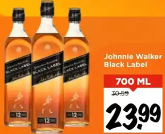 Vomar Voordeelmarkt Johnnie Walker Black Label 700ml aanbieding