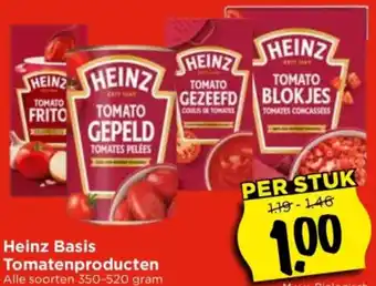 Vomar Voordeelmarkt Heinz Basis Tomatenproducten aanbieding