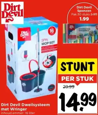 Vomar Voordeelmarkt Dirt Devil Dweilsysteem met Wringer aanbieding