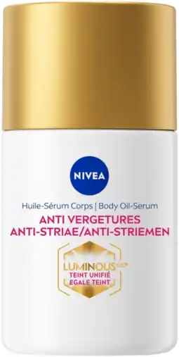 De Online Drogist Nivea Luminous630 Anti-Striae Body Oil-Serum aanbieding
