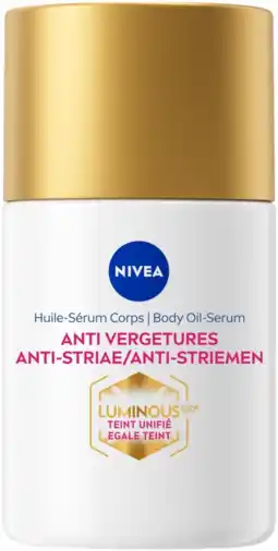 De Online Drogist Nivea Luminous630 Anti-Striae Body Oil-Serum aanbieding