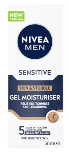 De Online Drogist Nivea Men Skin & Stubble Moisturizer Gezichtsgel aanbieding