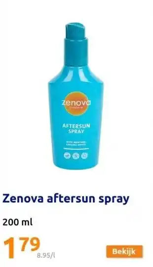 Action Zenova aftersun spray aanbieding