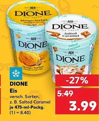 Kaufland DE DIONE Eis aanbieding