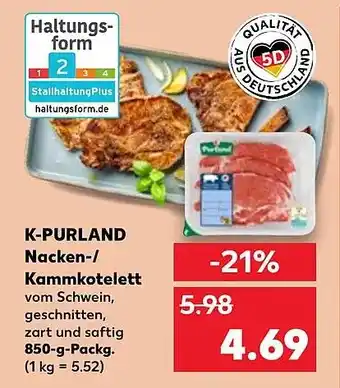 Kaufland DE K-PURLAND Nacken-/ Kammkotelett aanbieding