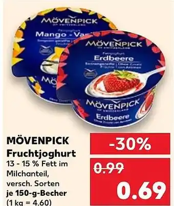 Kaufland DE MÖVENPICK Fruchtjoghurt aanbieding