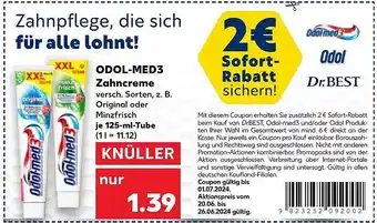 Kaufland DE ODOL-MED3 Zahncreme aanbieding