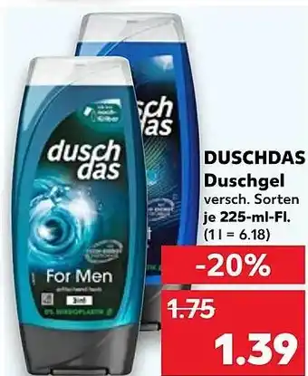Kaufland DE DUSCHDAS Duschgel aanbieding
