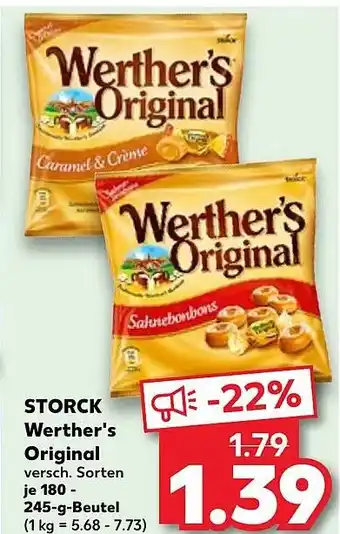 Kaufland DE STORCK Werther's Original aanbieding