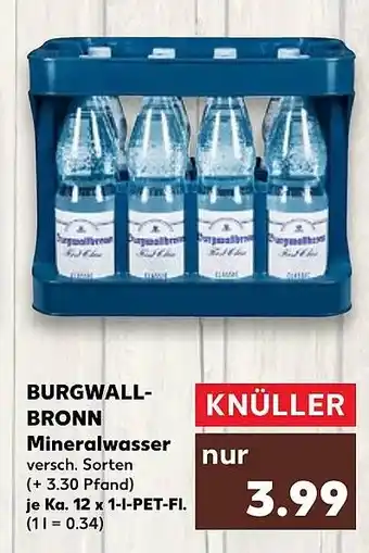 Kaufland DE BURGWALLBRONN Mineralwasser aanbieding