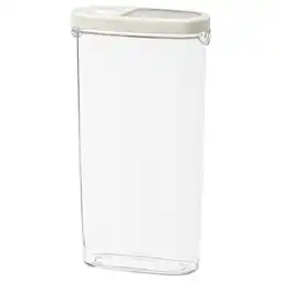 IKEA Ikea 365+ Pot met deksel houdbare producten, transparant/wit, 2.3 l aanbieding