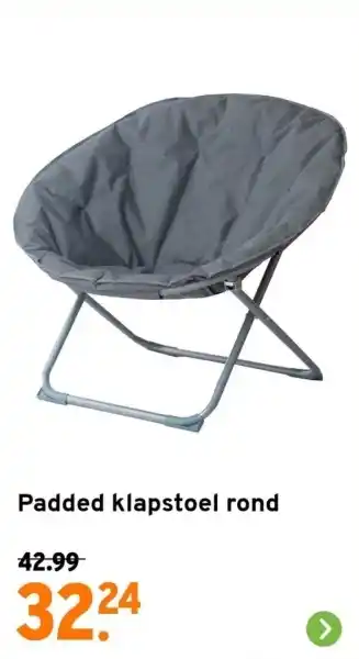 GAMMA Padded klapstoel rond aanbieding