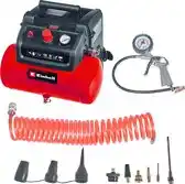 Bol.com Einhell Elektrische Compressor TC-AC 190/6/8 OF Set - 1200 W - 8 bar - 6 L tank - Aanzuigcapaciteit: 190 l/min - Olievrij - 1 aanbieding