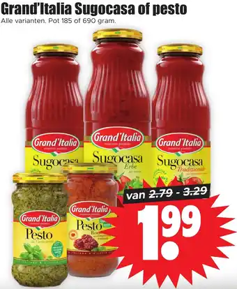 Dirk Grand'Italia Sugocasa of pesto aanbieding