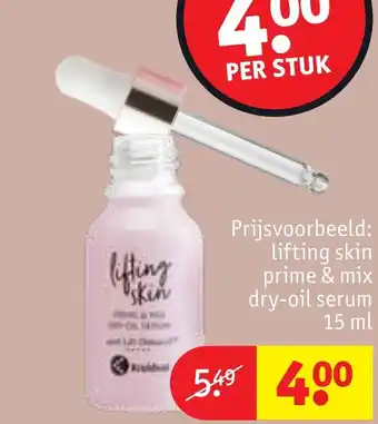 Kruidvat lifting skin prime & mix dry-oil serum 15 ml aanbieding