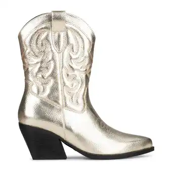 Wehkamp POSH by Poelman Juul cowboylaarzen goud metallic aanbieding