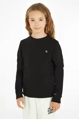 Wehkamp Calvin Klein sweater met logo zwart aanbieding