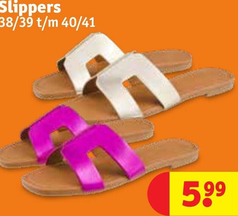 Slippers aanbieding bij Kruidvat