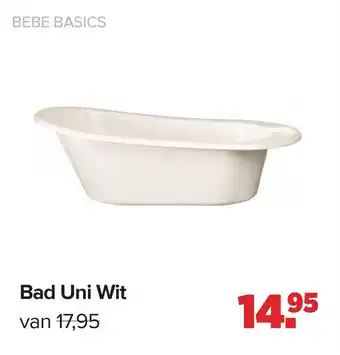 Baby-Dump Bad Uni Wit aanbieding