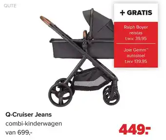 Baby-Dump Q-Cruiser Jeans combi-kinderwagen aanbieding