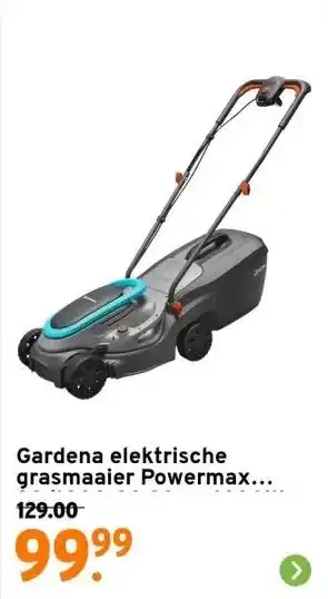 GAMMA Gardena elektrische grasmaaier Powermax 32/1200 G2 32cm 1200W aanbieding