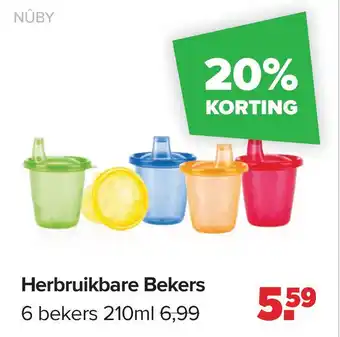 Baby-Dump Herbruikbare Bekers aanbieding